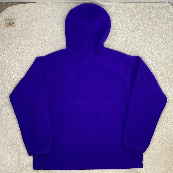 Vintage Columbia Fleece 1/2 Zip Hooded Anorak Jacket: Size Small - Picture 2 of 10